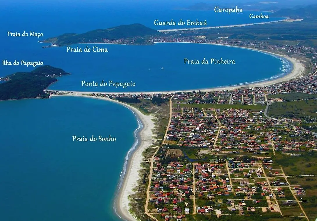 Cabana Rustica Praia Do Sonho Palhoça بيت للعطل
